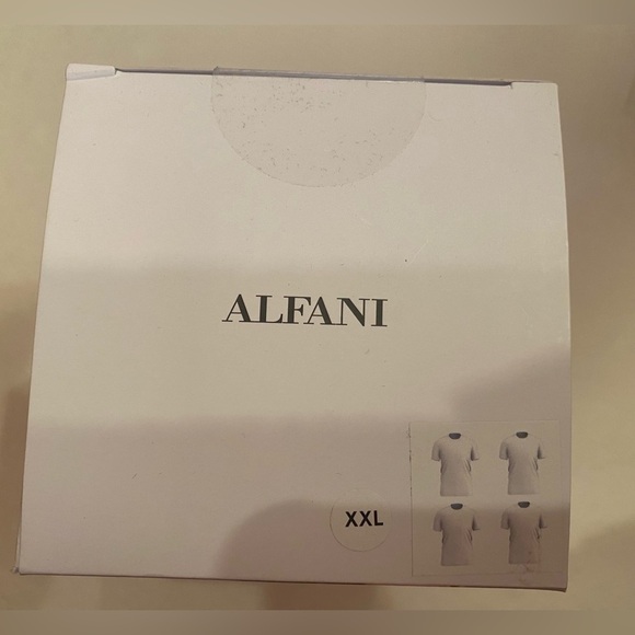 Alfani Men’s 4 Pack White Crew Neck Slim Fit T-Shirt Size XXL NWT - Picture 2 of 4